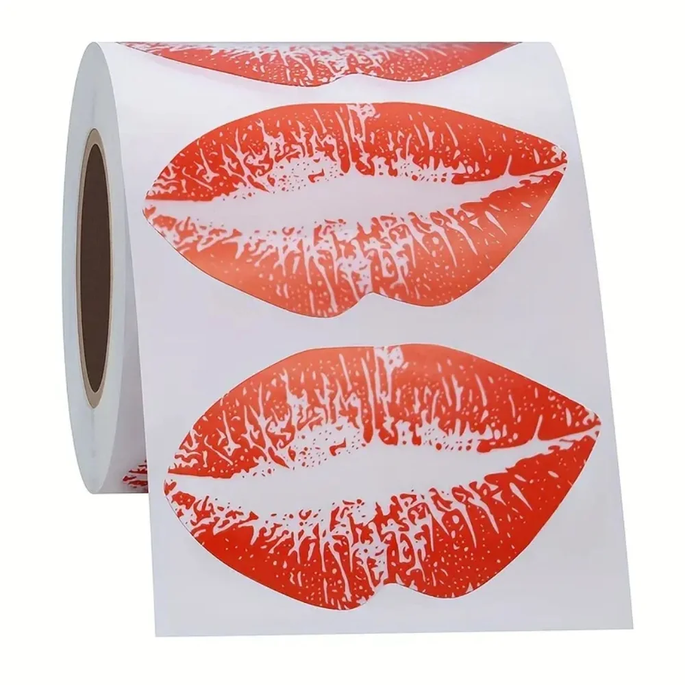 300 Red Lip Stickers